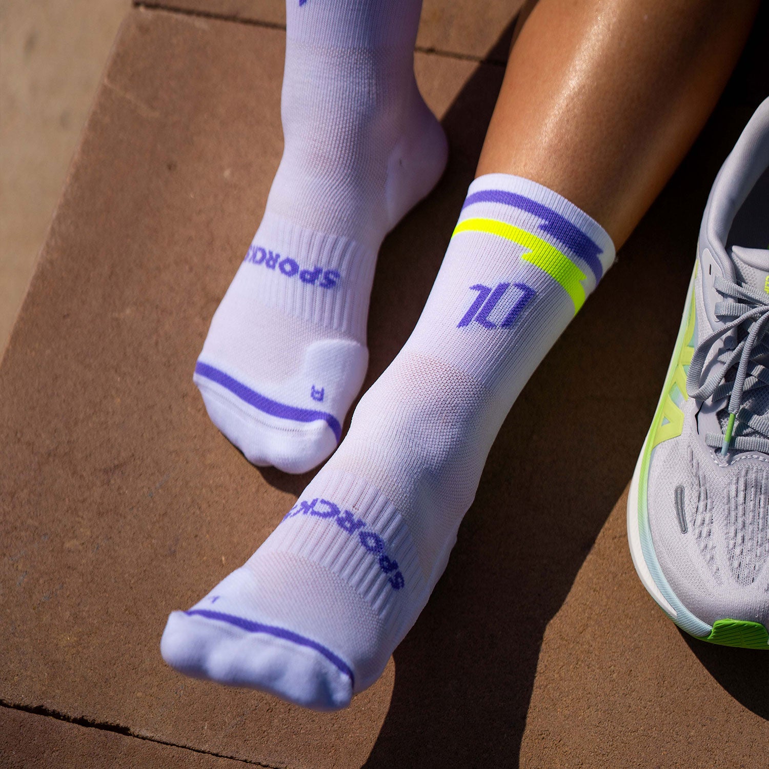 SUMMER 10 WHITE - PRO COMFORT RUNNING SOCKS