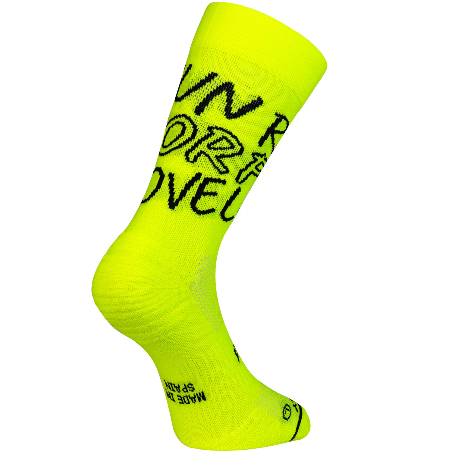 RUN FOR LOVE YELLOW- RUNNING SOCK