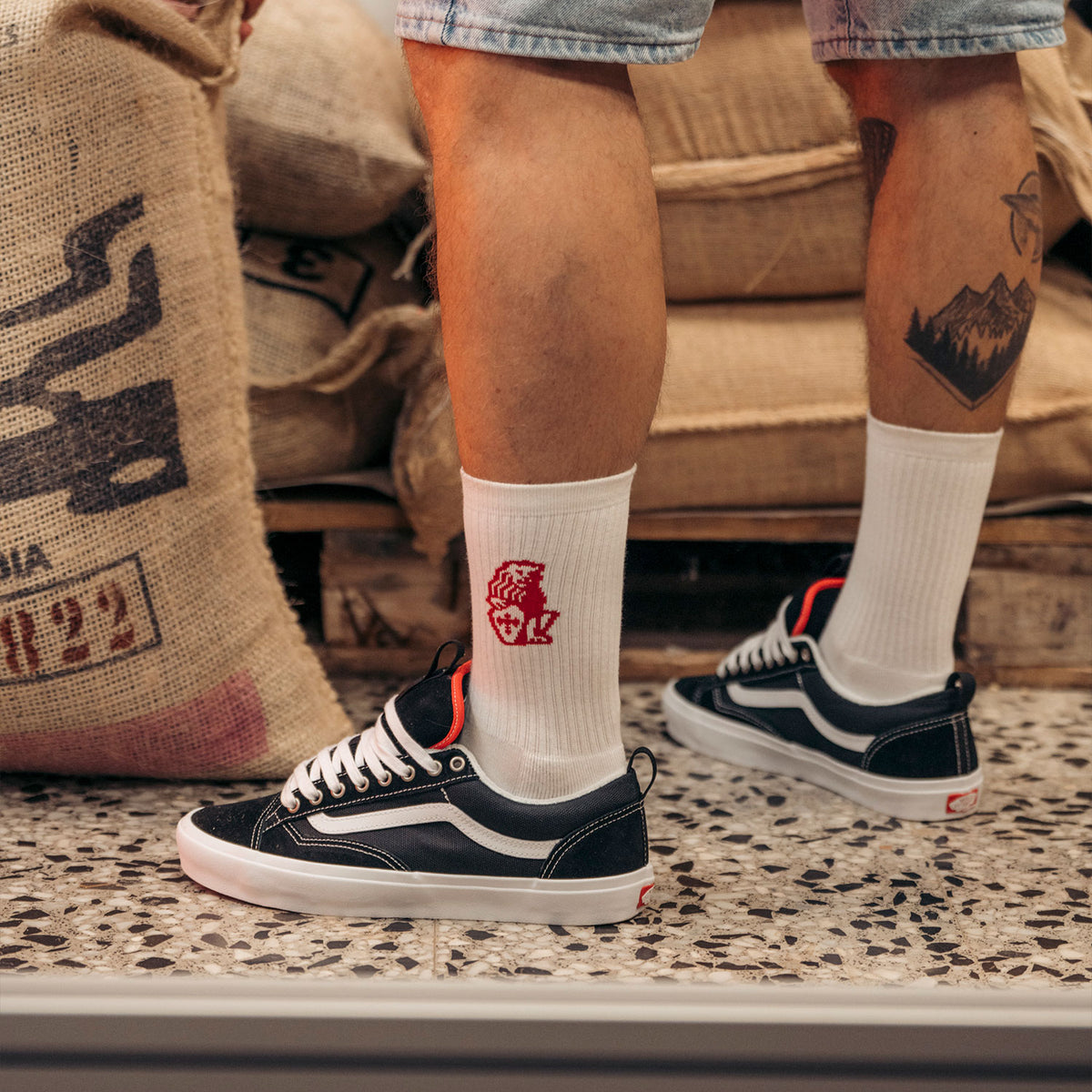 LA MARZOCCO WHITE - CALCETÍN STREET
