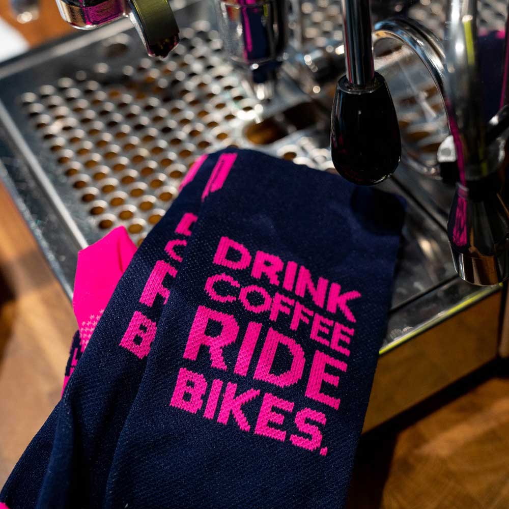 DRINK COFFEE PINK - CYCLING SOCKS