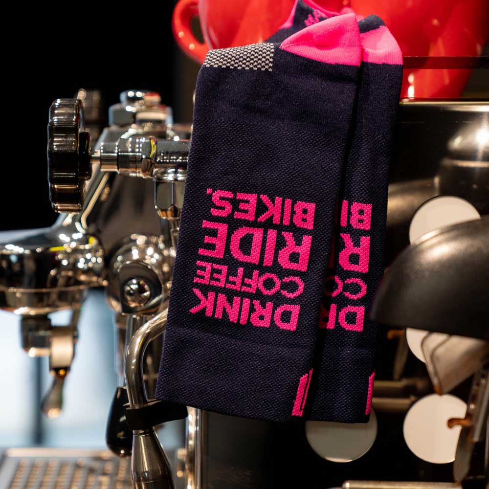 DRINK COFFEE PINK - CYCLING SOCKS