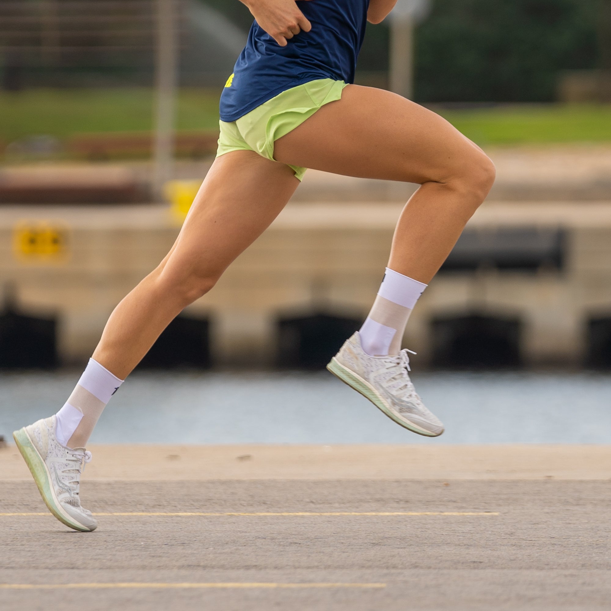 MARATHON WHITE- CALCETÍN RUNNING