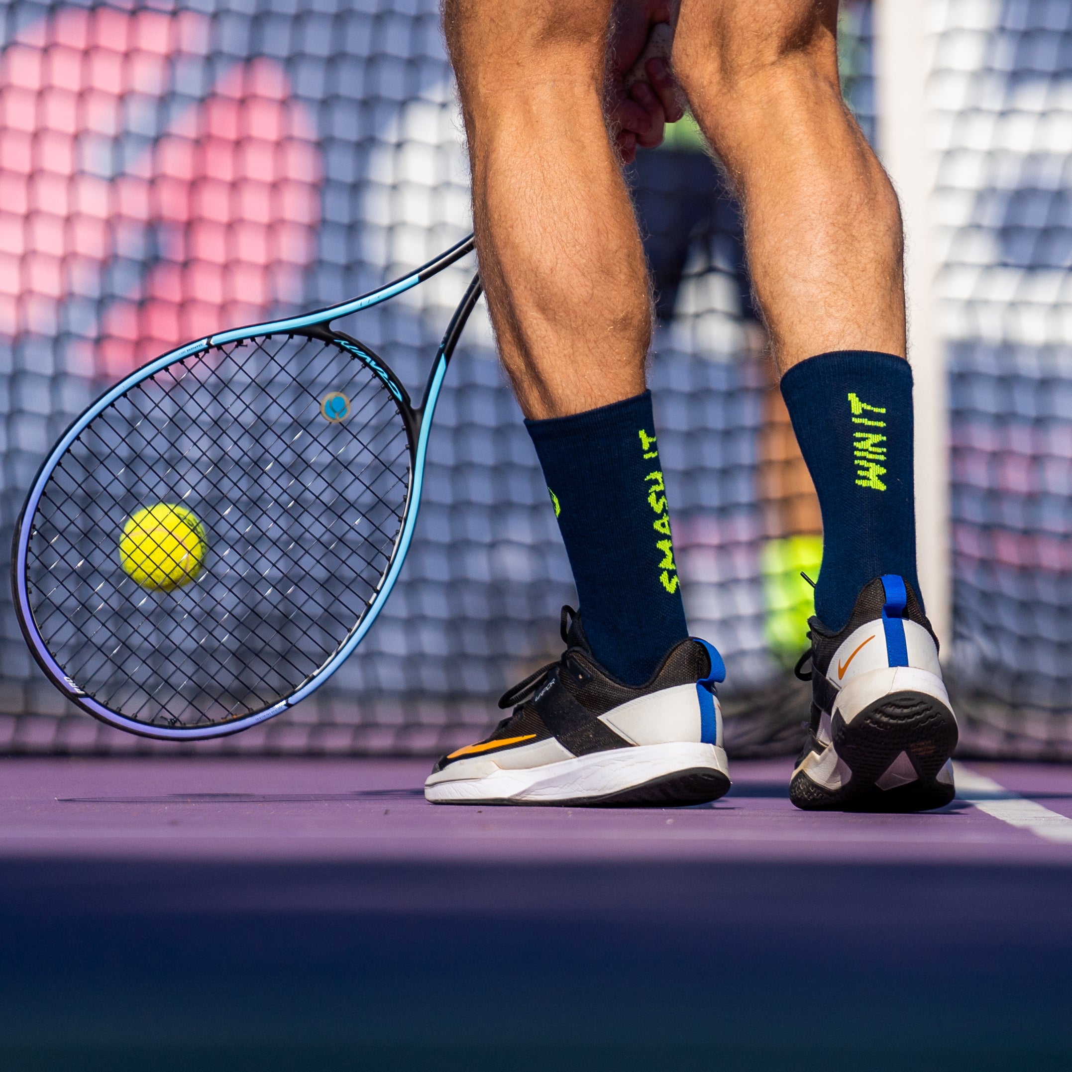 SMASH IT BLUE - TENNIS/PADDLE SOCKS