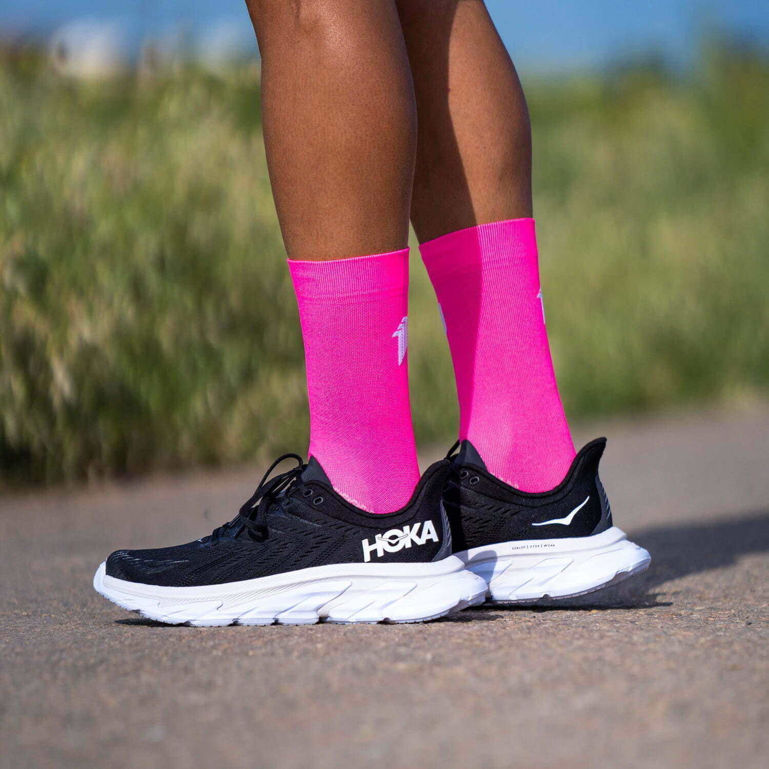 SEVEN MILE PINK - RUNNING SOCKS