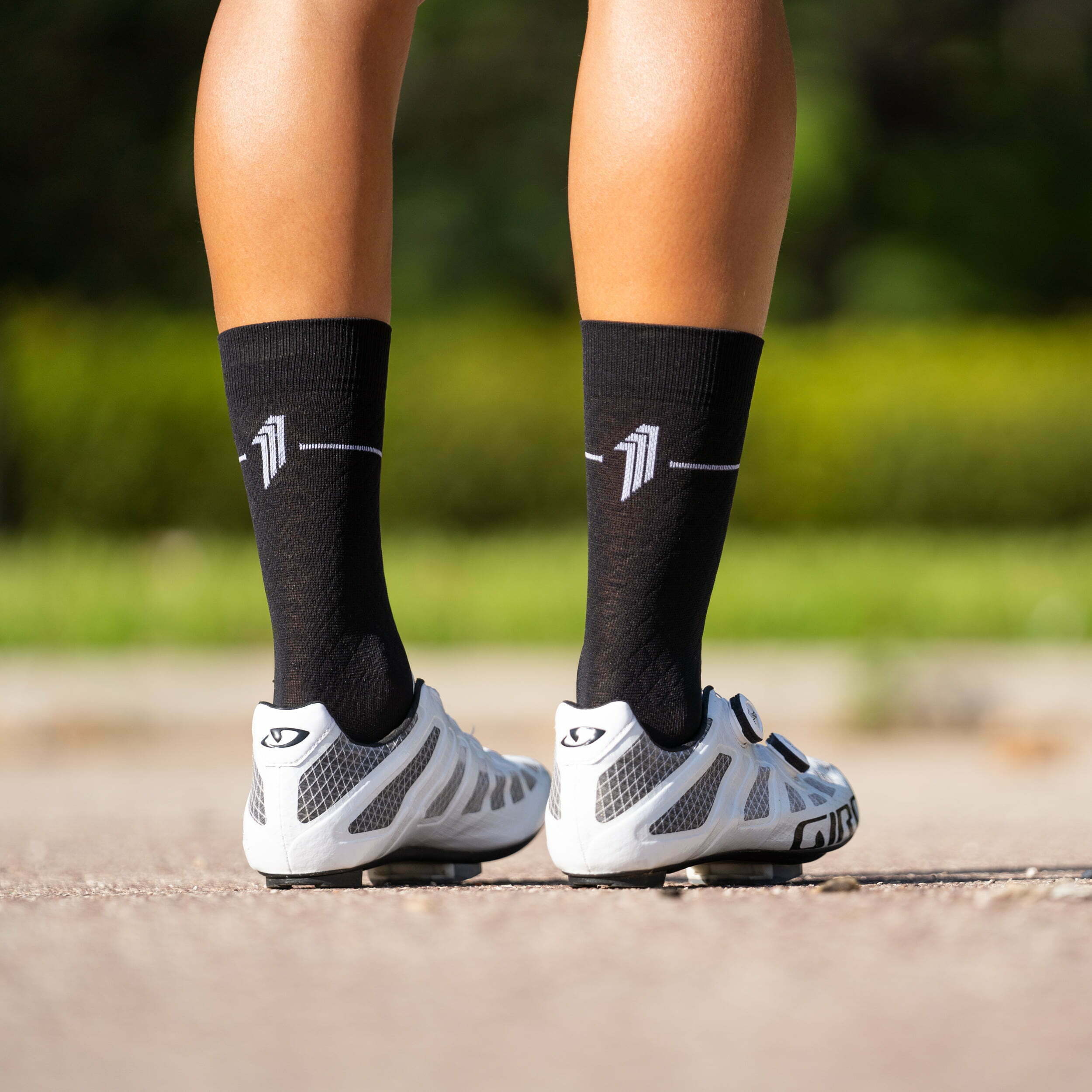 MARIE BLANQUE BLACK - CYCLING SOCKS