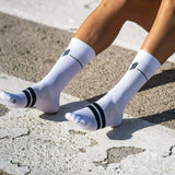 MARIE BLANQUE WHITE - CYCLING SOCKS