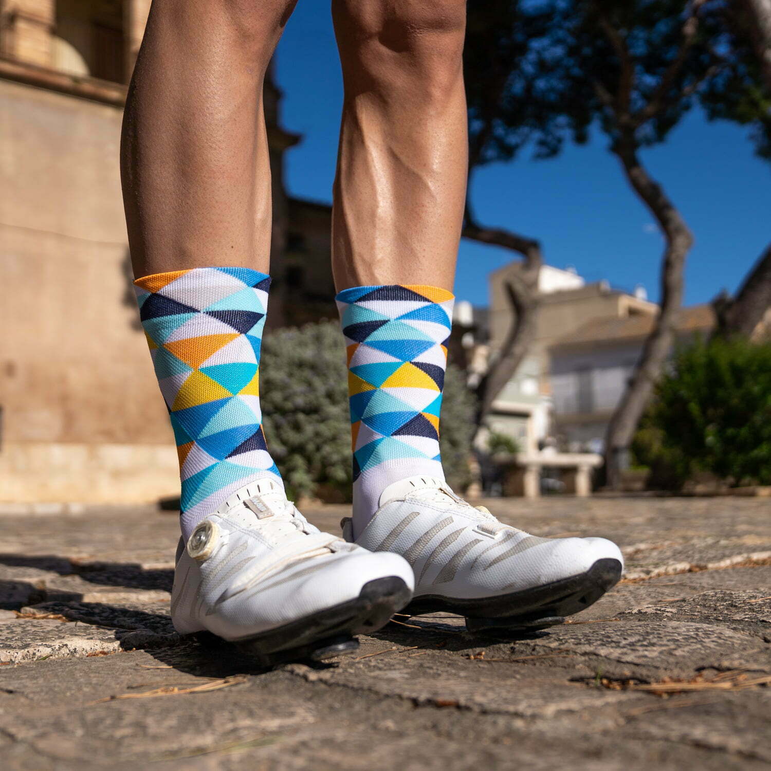 COLL DE RATES BLUE - CYCLING SOCKS