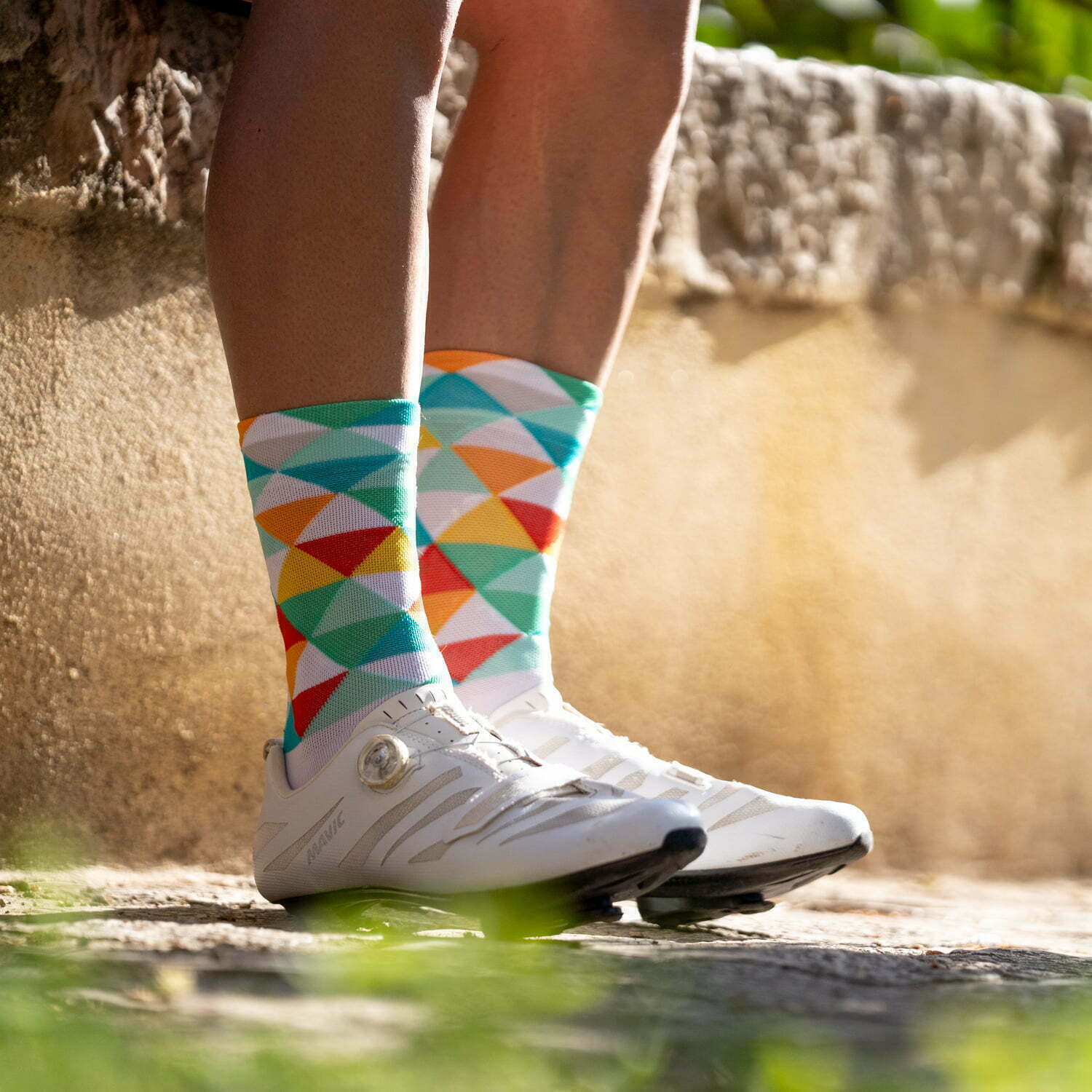 COLL DE RATES GREEN - CYCLING SOCKS 